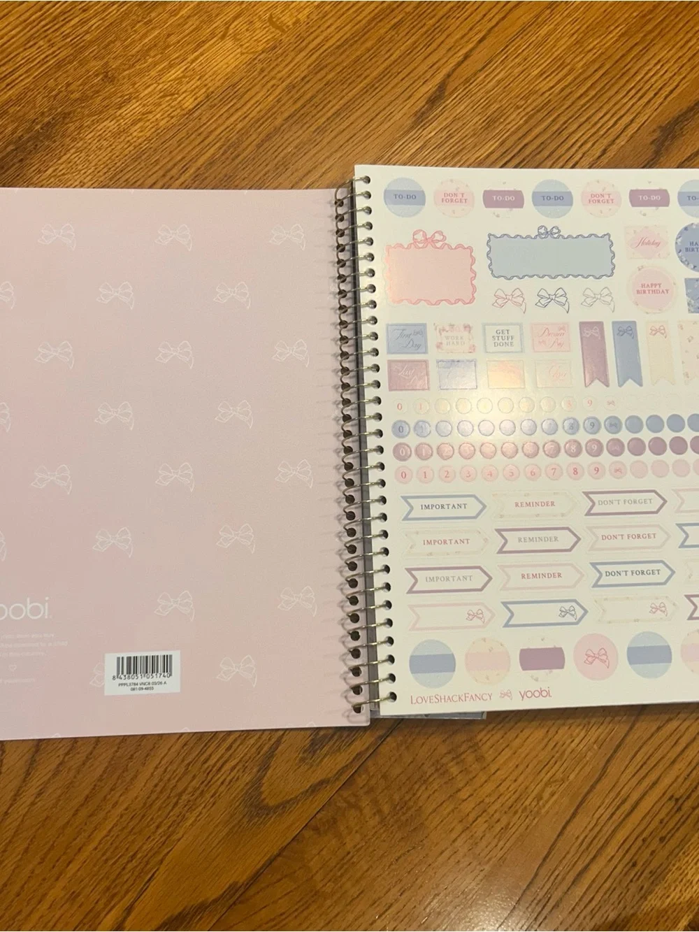 LoveShackFancy x Target Yoobi Floral Planner 2026-2027 in Blue and Gold